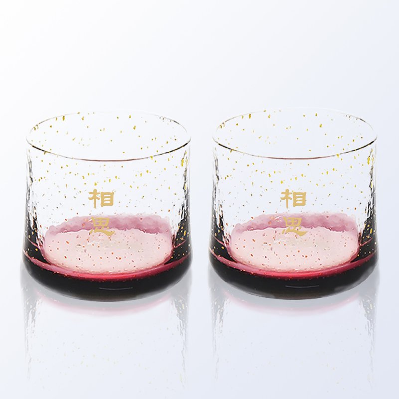 TOYO-SASAKI | 蜜桃杯威士忌對杯客製化禮物刻字玻璃杯 雕刻禮物 - 酒杯/酒器 - 玻璃 