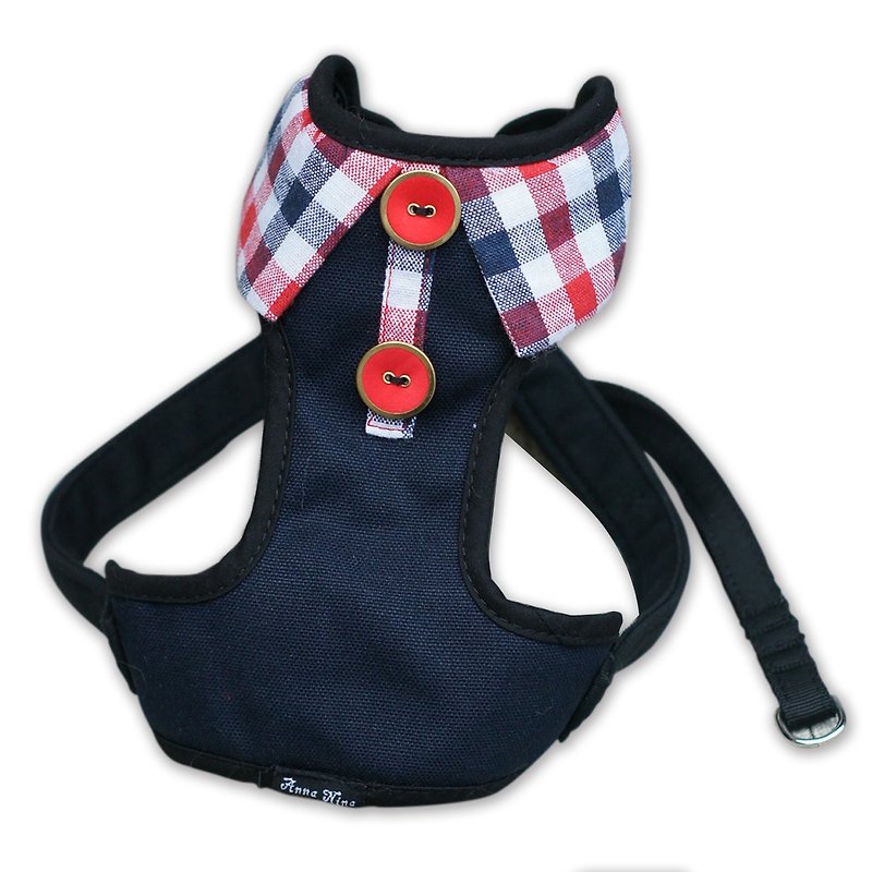 Pet chest back / chest strap cat dog general college lattice - Clothing & Accessories - Cotton & Hemp 