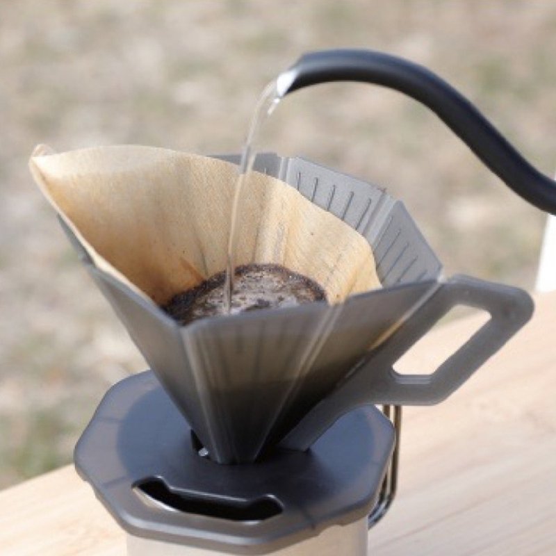 シービージャパン QAHWA ポアオーバーシリーズ 折りたたみコーヒーフィルターカップ - コーヒードリッパー - その他の素材 