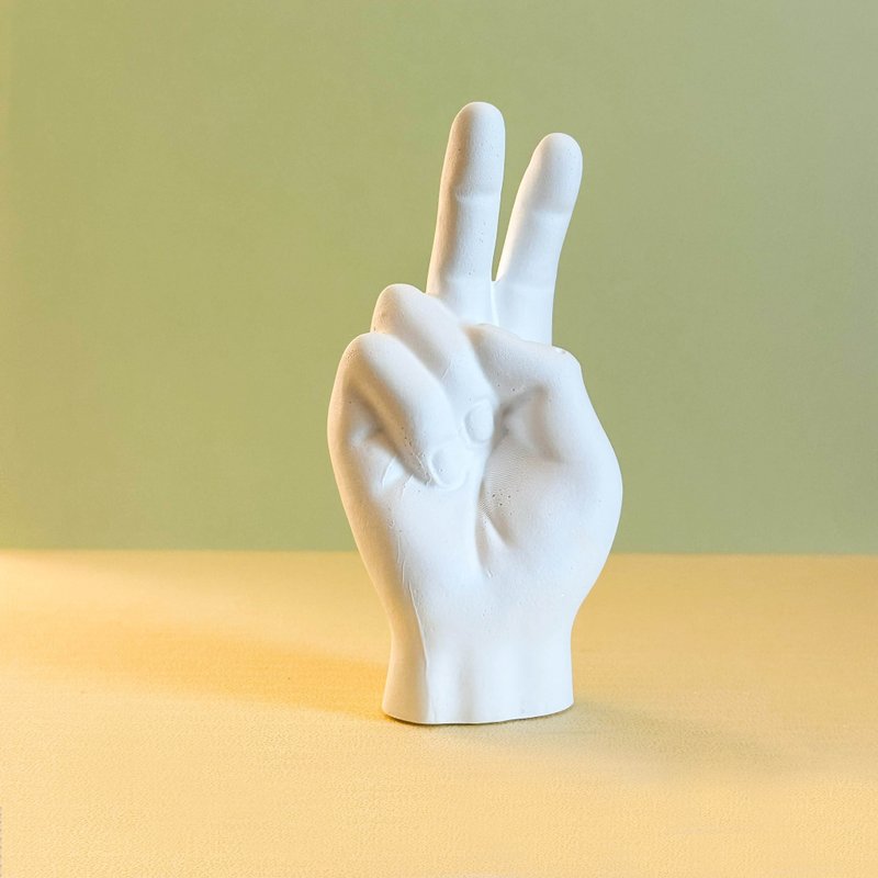 Gesture Diffuser Stones / I Love You / Peace / OK - Available as a set of three. - น้ำหอม - วัสดุอื่นๆ ขาว