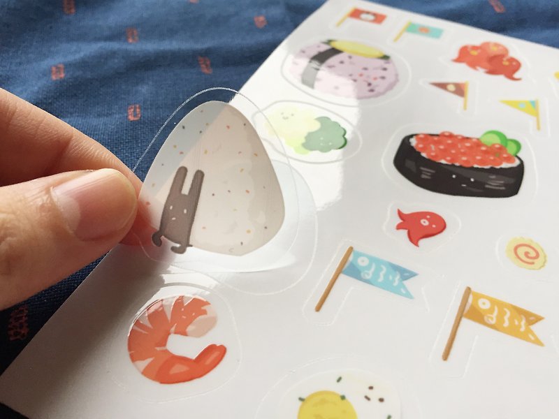 Some Surprise in Your Lunch - Shape Stamping Transparent Stickers - สติกเกอร์ - กระดาษ 