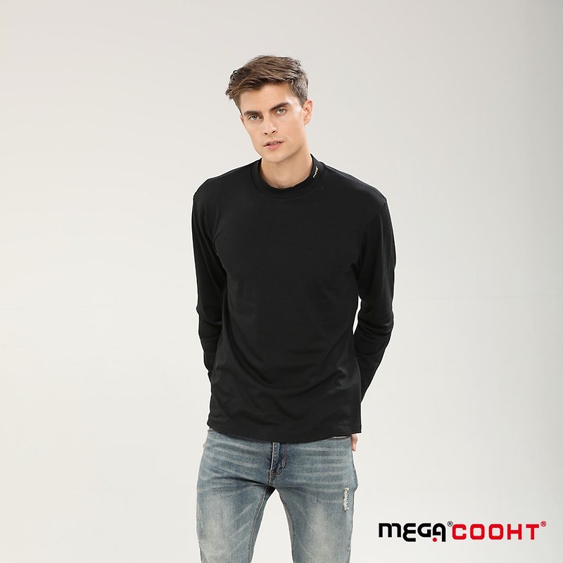 【MEGA COOHT】warm immediately small brushed wool heating and heat storage sports thermal clothing sanitary clothing heating clothing - Unisex Hoodies & T-Shirts - Other Materials 