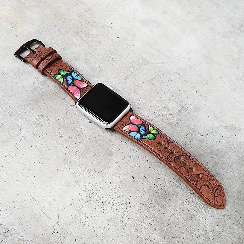 RuslieStraps Apple Watch錶帶炫彩花紋