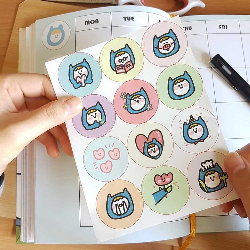 Ning's-round sticker - Stickers - Paper 