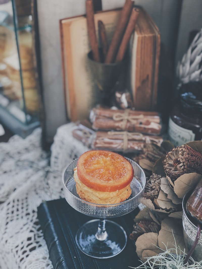 English muffin scone/scone | candied orange slices, strawberry and peanuts, original flavor - Cake & Desserts - Fresh Ingredients 