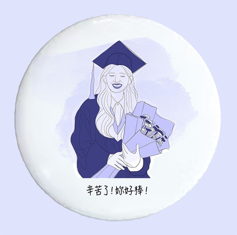 【客製化胸章】畢業、生日、友情、情侶、家人、寵物、結婚 - 徽章/別針 - 塑膠 多色