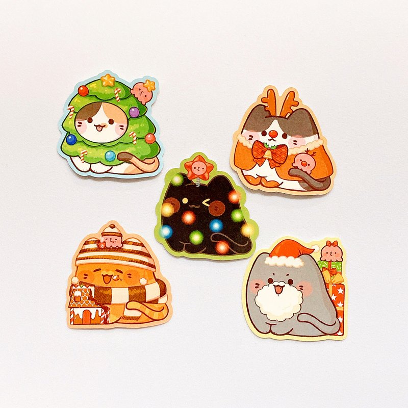 TACO Stickers Bag - Christmas Cats - Stickers - Paper Multicolor