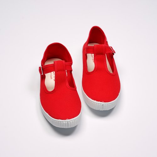 CIENTA 西班牙帆布鞋 西班牙國民帆布鞋 CIENTA 51000 02 紅色 經典布料 大人 T字款