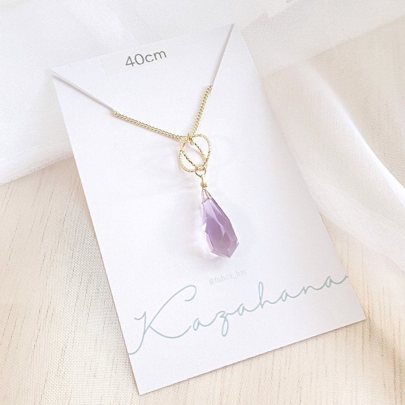 amethyst necklace - Necklaces - Semi-Precious Stones Purple