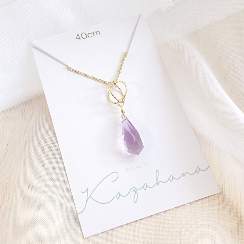 amethyst necklace - Necklaces - Semi-Precious Stones Purple