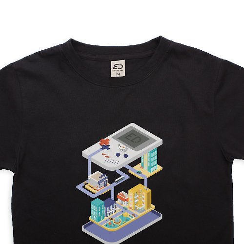 一週八天 訂購-【臺灣懷舊】Gameboy City 短T/男T恤/女上衣/T-Shirt