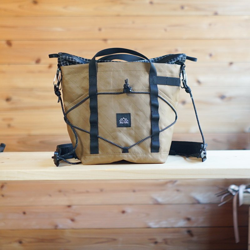 ECOPAK・Coyote【ちびハイカーサコッシュ・S】/登山・ハイキング・キャンプ・フェス・アウトドア・ショルダーバッグ・slowhike・防水・軽量 - 側背包/斜背包 - 聚酯纖維 咖啡色