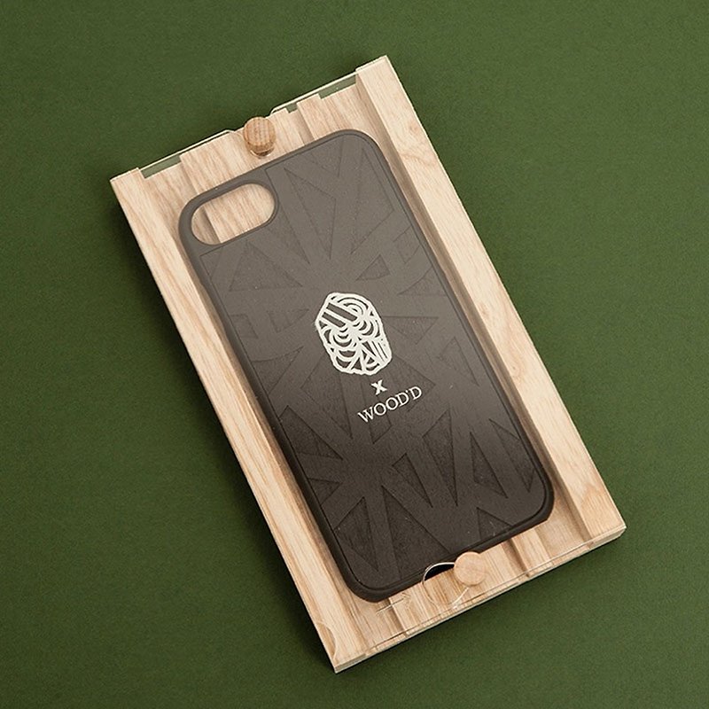 [Pre-order] Log phone case / SOLOMOSTRY design - iPhone - เคส/ซองมือถือ - ไม้ สีนำ้ตาล