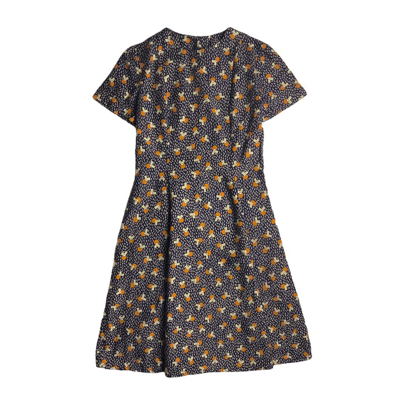 日本藍底幾何風格洋裝 - 洋裝/連身裙 - 其他人造纖維 藍色