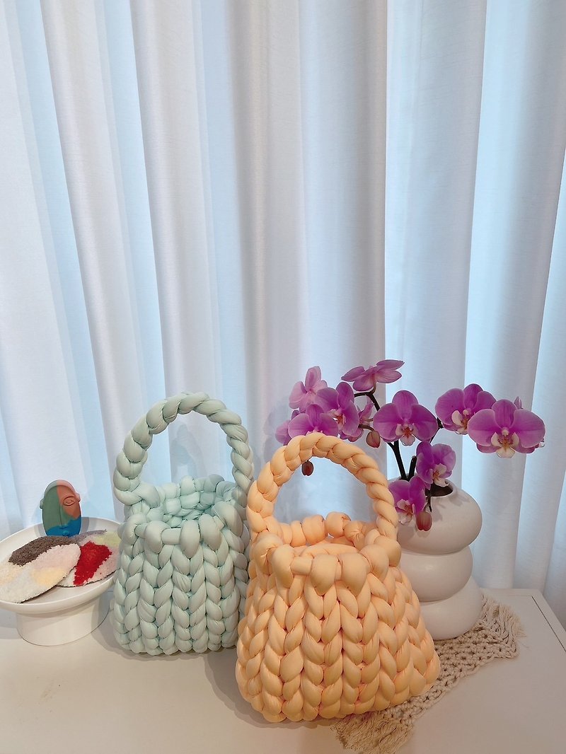 Iceland hand-knitted fat bag experience course (new cool wire) cultural currency - เย็บปักถักร้อย/ใยขนแกะ/ผ้า - วัสดุอื่นๆ 