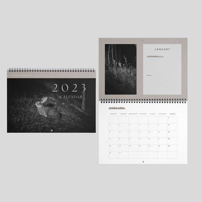 Taiwan Hare Photography Art 2023 Calendar / Calendar - ปฏิทิน - กระดาษ 