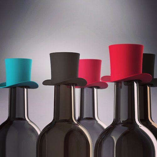 Simple Lab Experience 【兩件裝】紳士 - 矽膠紅酒塞 | 飲料/酒塞 | 酒具