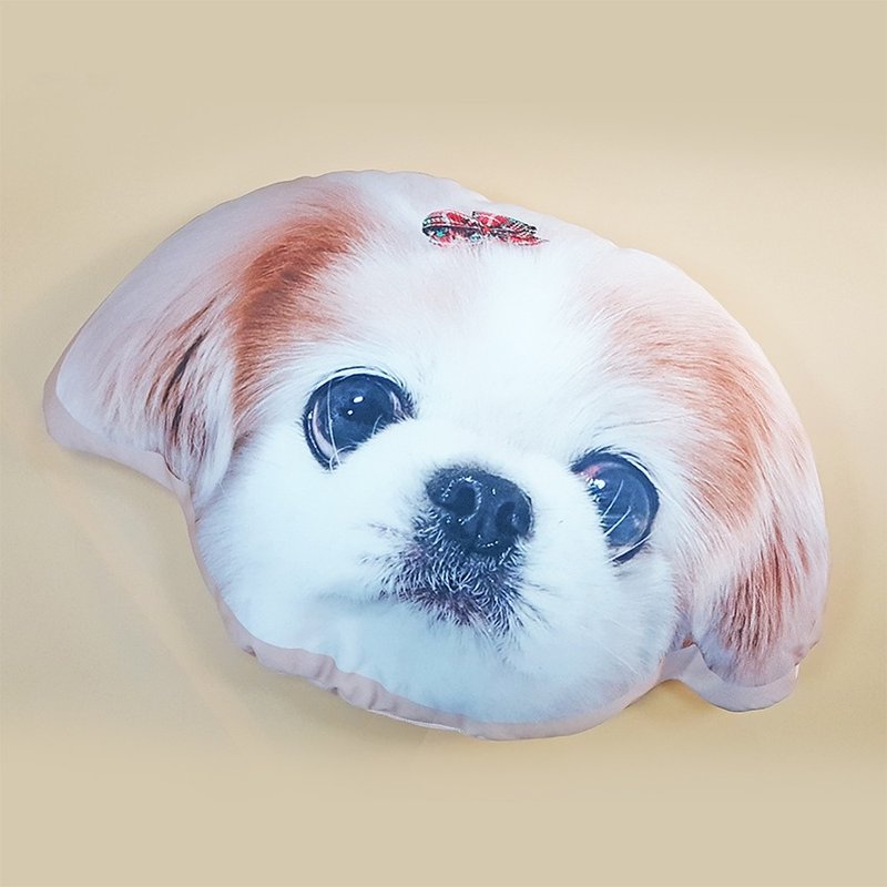 客製化寵物抱枕(兩個) ♥ 一個大頭+一個全身 ♥ 豆豆枕 Bean Bag Cushion | 自選圖片 雙面印製 獨特心意 個性禮物 專屬訂單 - 枕頭/抱枕 - 棉．麻 