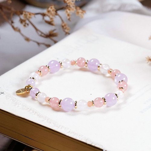 Hanhan Jewelry 紫水晶 粉晶(馬粉) 月光石 橙月光石 手鍊 天然礦石水晶