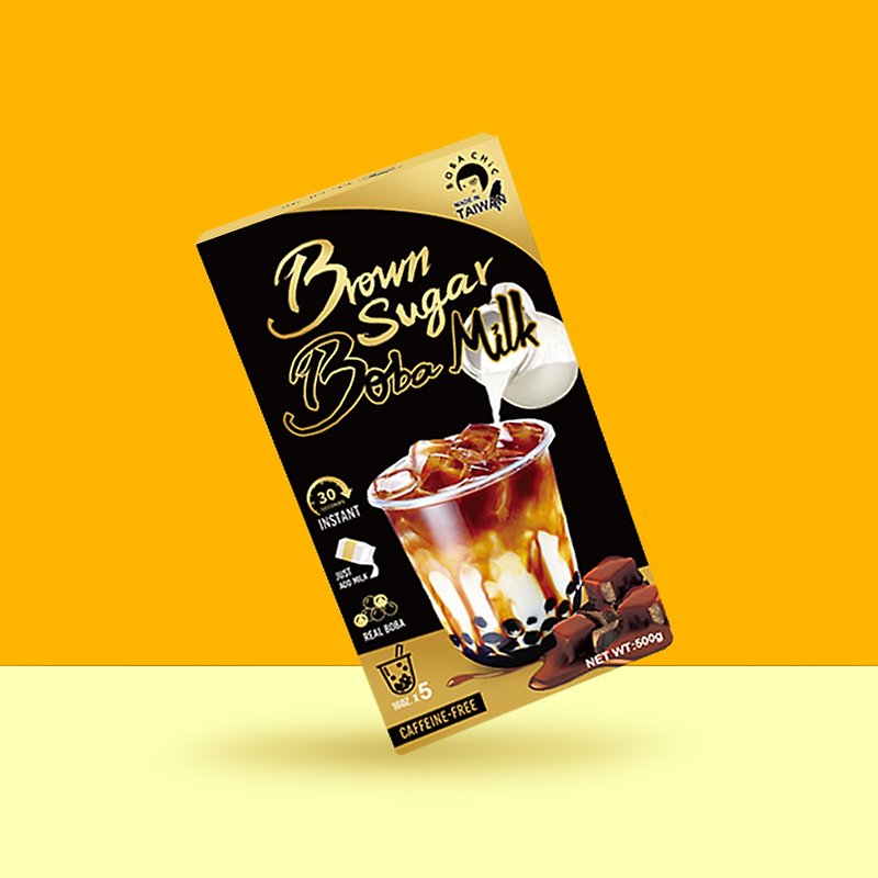 Brown Sugar Boba Milk Kit - 5 Counts Authentic Brown Sugar Flavor - อาหาร/วัตถุดิบ - วัสดุอื่นๆ สีทอง