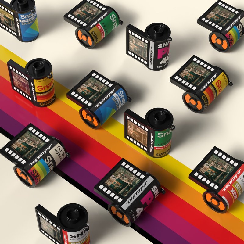 SnapRoll 模擬底片數位相機 小盒1入 (隨機)【盲盒】 - 科技小物 - 塑膠 多色