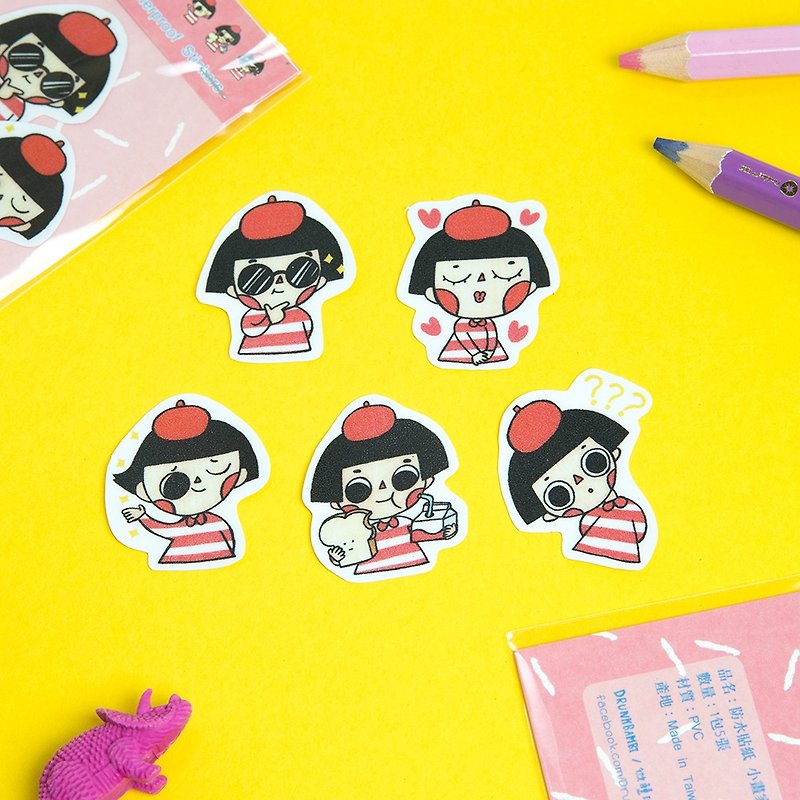 Sticker Set / Little Painter - Stickers - Paper Multicolor