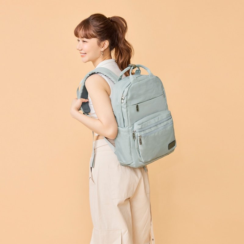 バックパック - モーニンググロウ 撥水ハンドバッグパック - 6002-29 - 選べる多色 - リュック・バックパック - ナイロン ブルー