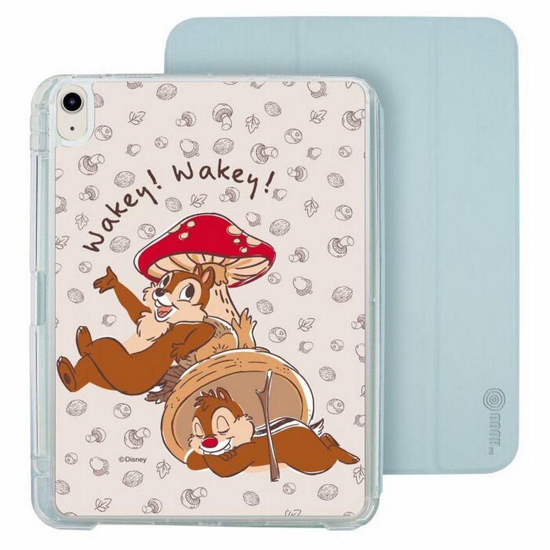 Chip 'n' Dale Wakey ! Wakey ! iPad Air/Pro 2024 Detachable Clear Case Folio Case - เคสแท็บเล็ต - พลาสติก หลากหลายสี