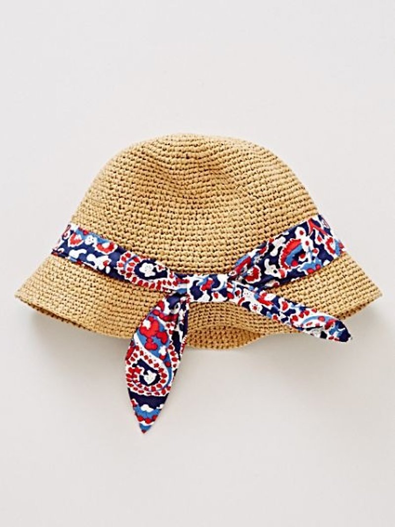 [IN]プレ☼☼織りリボン弓キャップ（トリコロール） - 帽子 - コットン・麻 多色