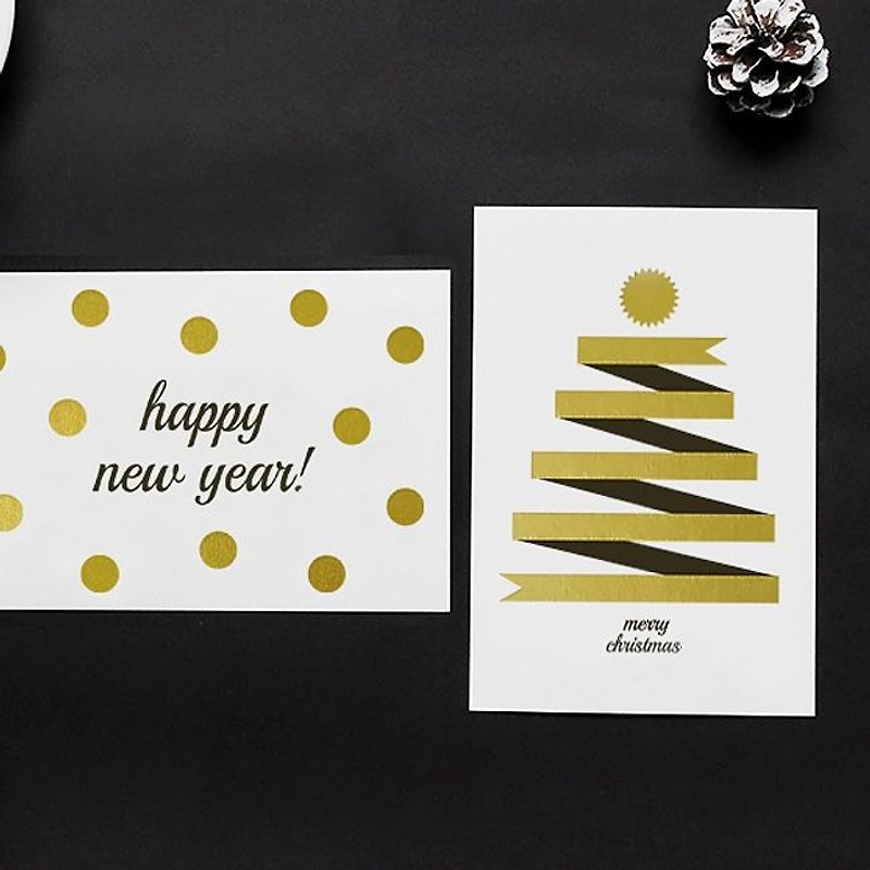 Seeso-Gift Decorative Postcard Deck (4 in) - Christmas New Year Card, SSO33132 - Cards & Postcards - Paper Black