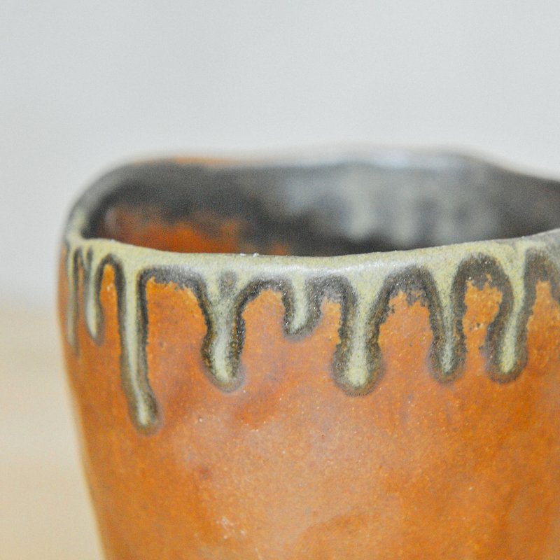 Handmade Firewood Ceramics - Teacup - Teapots & Teacups - Pottery Brown