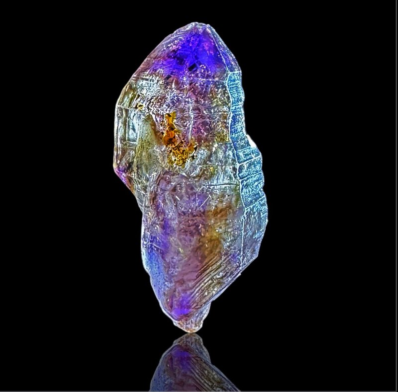 No.1000 超級七 水晶 Super 7 超七 雙尖權杖 溶蝕印記 幻影千層 - 擺飾/家飾品 - 水晶 透明