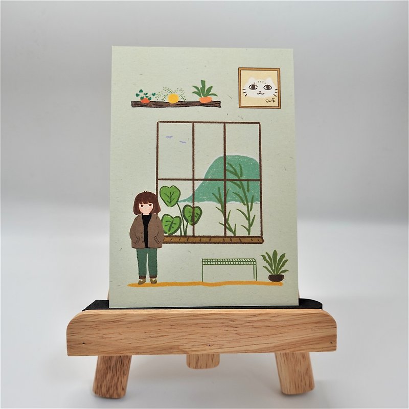 Cotton paper postcard – window - การ์ด/โปสการ์ด - กระดาษ 