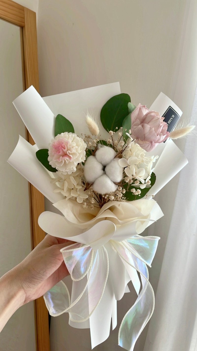 Spot dried flower bouquet, birthday bouquet, graduation bouquet, confession bouquet, Mother's Day bouquet, gift giving - ช่อดอกไม้แห้ง - พืช/ดอกไม้ 