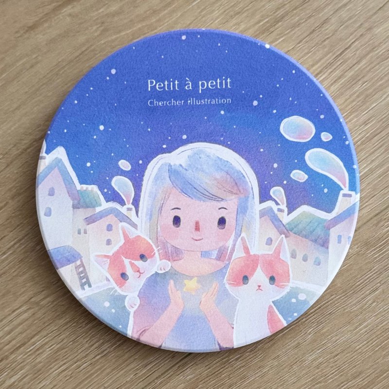 【現+預】一點一點陶瓷吸水杯墊-Petit à petit系列 - 杯墊 - 陶 多色