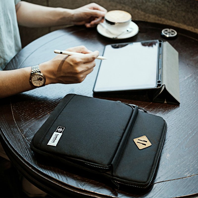 iPad Pro 10.5 / iPad9.7用のファッションと厳選された黒のiPadバッグ - その他 - ポリエステル ブラック