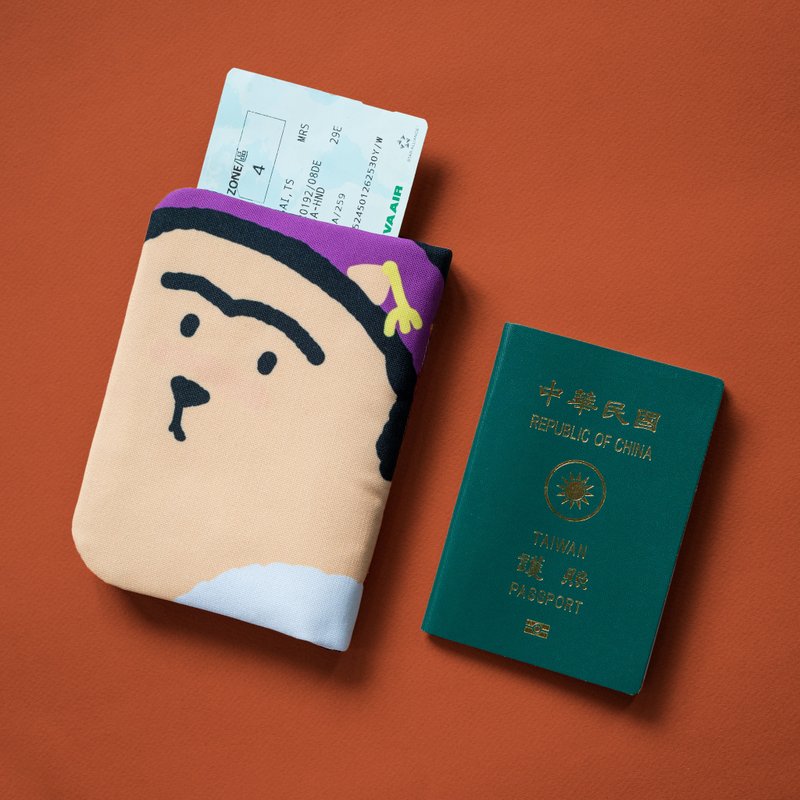 Frida Cat Waterproof Passport Holder - Passport Holders & Cases - Other Materials Multicolor