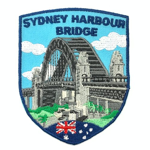 A-ONE 澳洲雪梨大橋刺繡 刺繡布章 貼布 布標 燙貼 徽章 肩章 識別章 背