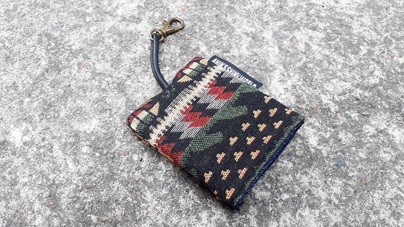 AMIN'S SHINY WORLD Handmade ethnic wind knitting key bag 01 - ที่ห้อยกุญแจ - ผ้าฝ้าย/ผ้าลินิน หลากหลายสี