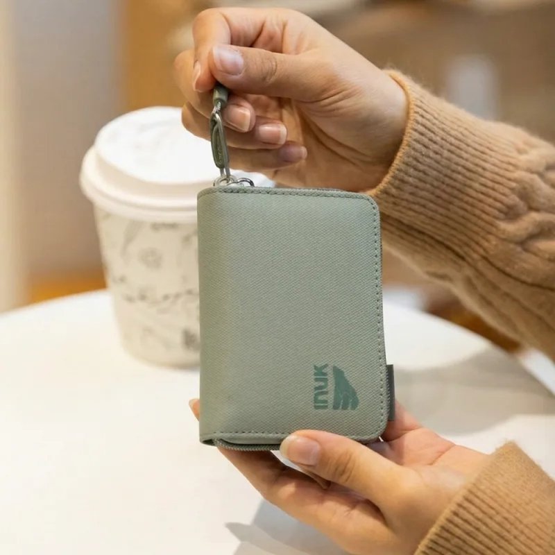 全境防水 機能卡夾包  Water_Shed Card Holder 龍井綠 - 錢包/皮夾/長短夾 - 環保材質 綠色