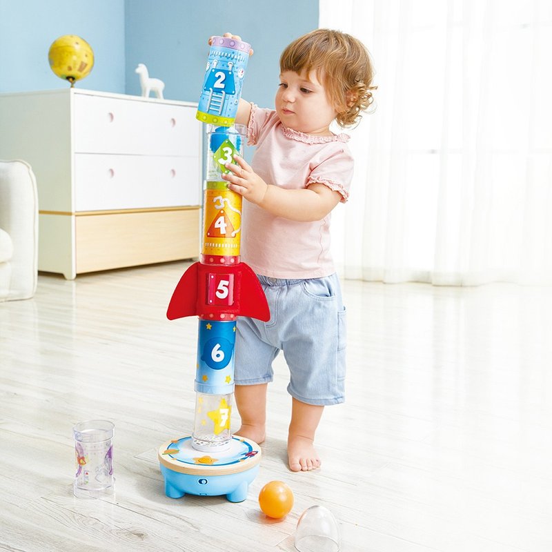 [Birthday Gift] German Hape Digital Rocket Height Game Set - ของเล่นเด็ก - พลาสติก หลากหลายสี