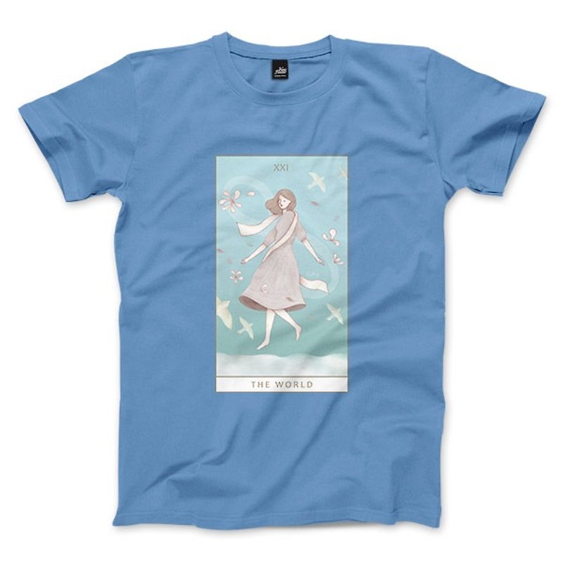 XXI｜The World - 卡羅藍 - 中性版T恤 - 男 T 恤 - 棉．麻 