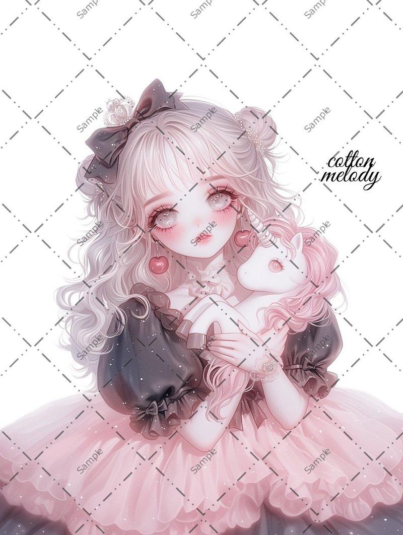 original sticker no.1622 人物ステッカー オリジナルステッカー 人物ステッカー 女の子ステッカー オリジナル人物ステッカー - 貼紙 - 紙 