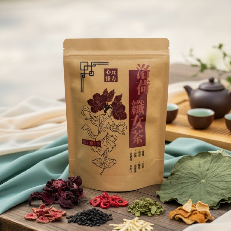 【Lotus & Roselle Slimming Tea】 Zero Calories, Sweet & Sour Taste, Promotes Metabolism, Aids Digestion, Helps Break the Bubble Tea Habit - ชา - พืช/ดอกไม้ สีม่วง