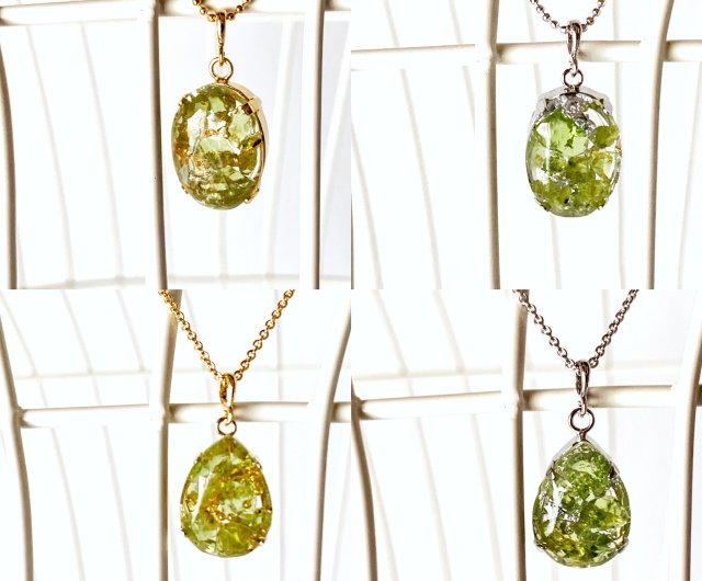 Unisex [August birthstone] Peridot necklace (pendant) that brings