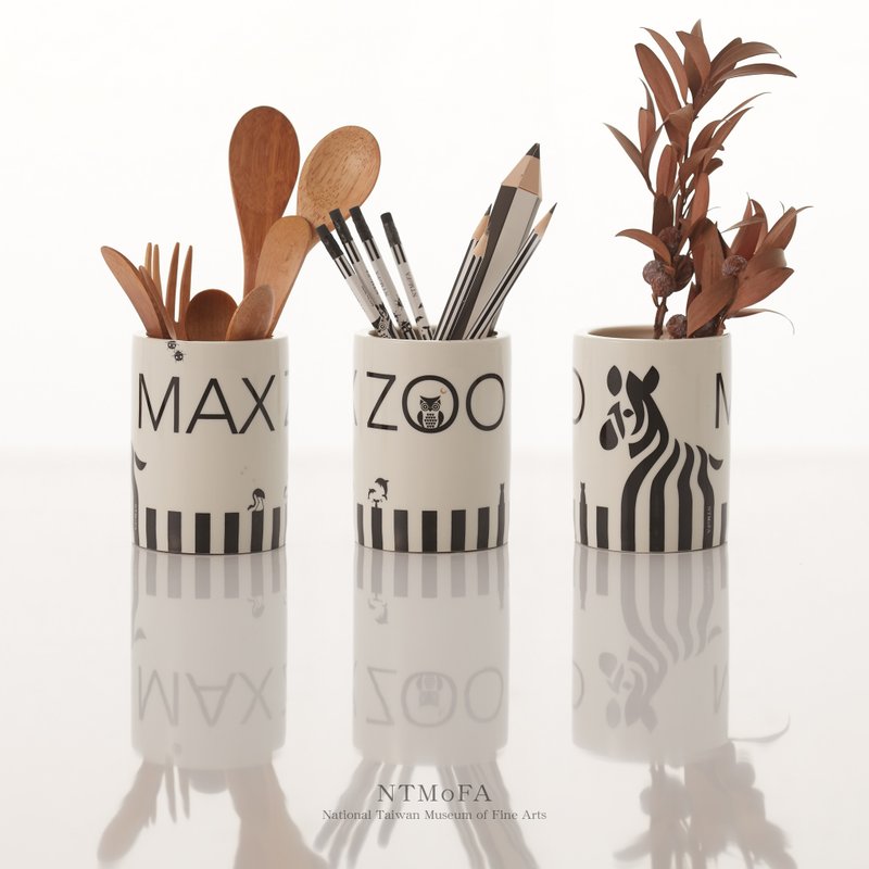 Max Zoo Series Animal Eden all-ceramic real gold pen holder - Pen & Pencil Holders - Porcelain 