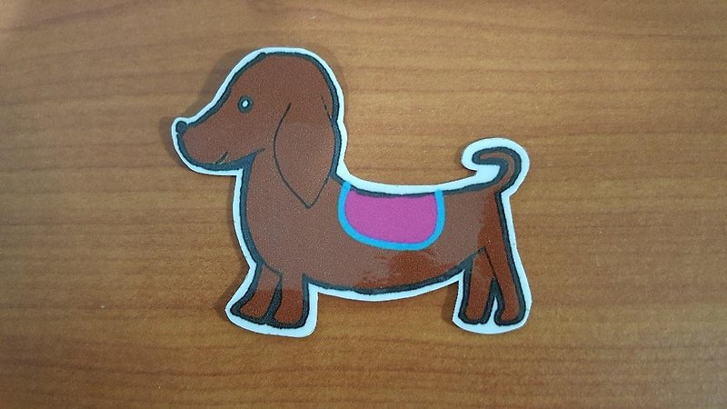Dachshund dog waterproof sticker - Stickers - Paper 