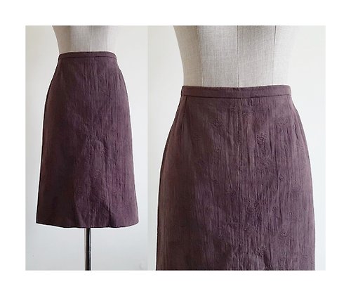 PaiissaraEveryday CHRISTIAN LACROIX Vintage Brown Straight Skirt