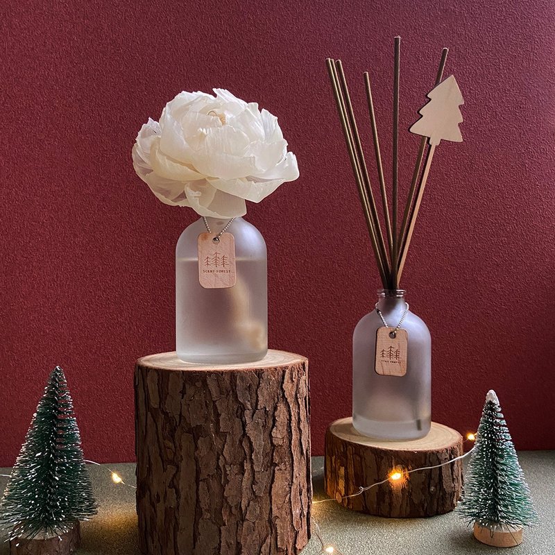 [Christmas Gift] Christmas Limited-Christmas Tree Diffuser Flower Diffuser Bamboo under the Starry Sky - น้ำหอม - แก้ว สีกากี