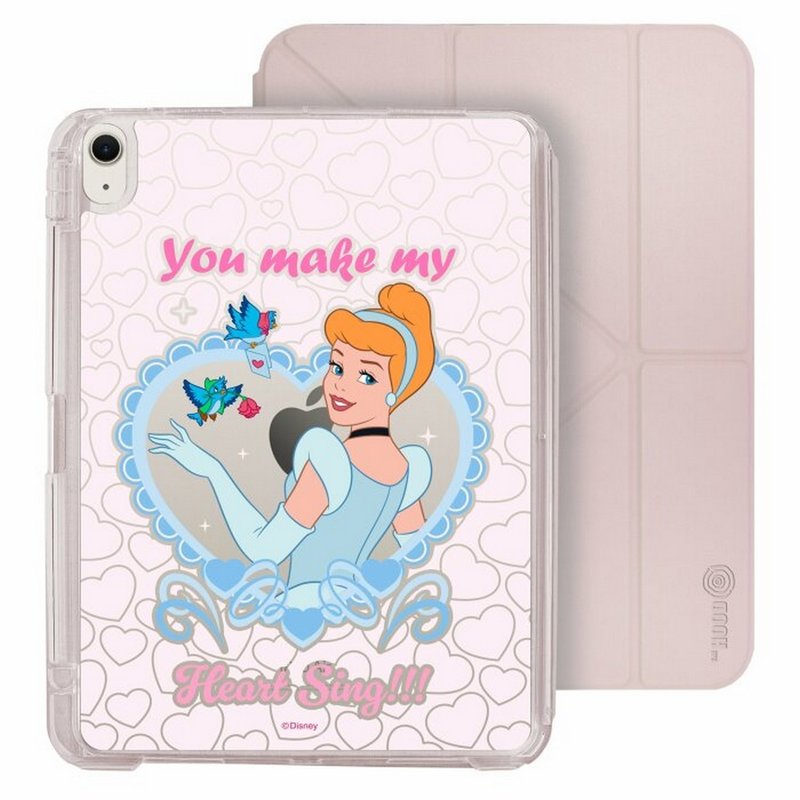 迪士尼公主灰姑娘 iPad Air 11/pro13可拆式防摔透明筆槽摺套ipad - 平板/電腦保護殼/保護貼 - 塑膠 多色